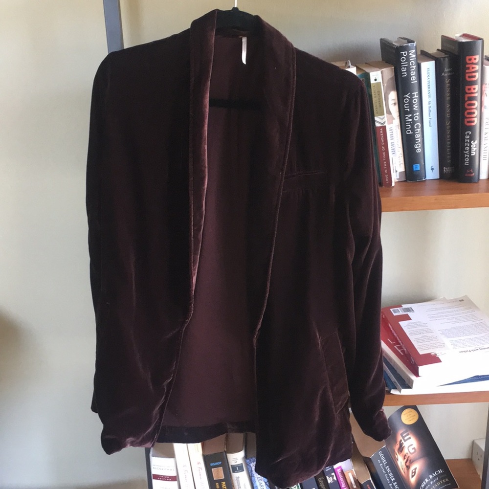 Free People Velvet Blazer